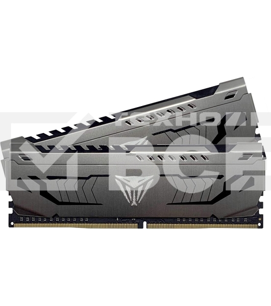 Оперативная память Patriot Viper Steel, DDR4, 16GB (2x8 GB), 3000 MHz, CL16, радиатор, чёрный