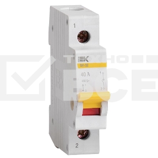 Выключатель нагрузки Iek MNV10-1-040 (мини-рубильник) ВН-32 1Р 40А ИЭК