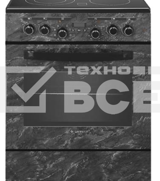 Электрическая плита Gefest 6560-03 0053 черный мрамор