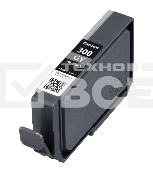 Картридж струйный Canon PFI-300 GY EUR/OCN серый (236 стр.) для Canon imagePROGRAF PRO-300