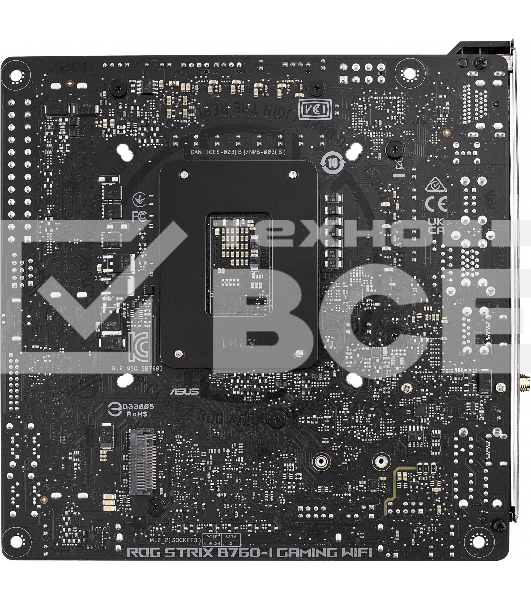 Материнская плата ASUS ROG STRIX B760-I GAMING WIFI, LGA 1700, Intel B760, 2xDDR5, 4xSATA, 2xM.2, 1xPCIe 5.0 x16, 1xHDMI, 1xDP, 1x 2.5Gb LAN, 3xUSB-A 2.0, 3xUSB-A 3.2 Gen 1, 1xUSB-C 3.2 Gen 1, 1xUSB-C 3.2 Gen 2x2, 5x3.5 мм, 7.1, Mini-ITX