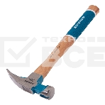 Молоток-гвоздодер,560 г, угол 75, магнит, обрезиненная рукоятка AMERICAN HICKORY   GROSS, фото2