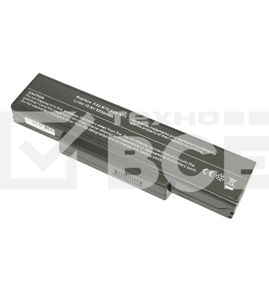 Аккумуляторная батарея для ноутбука Asus K72 5200mAh OEM черный