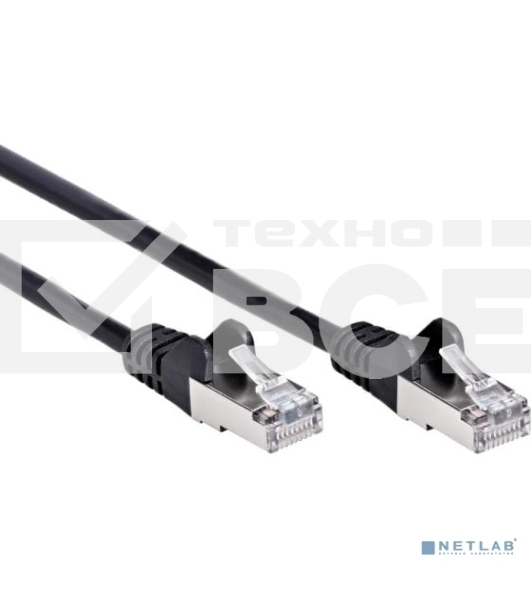 Патч-корд литой AOpen ANP522B-BK-15M FTP cat.5e (7/0.16) черный 15m