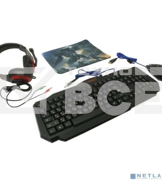 Клавиатура + мышка +PAD +HEADSET Defender TARGET MKP-350