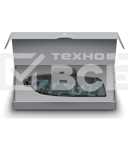 Нож перочинный Victorinox Evoke BSH Alox Navy (0.9425.DS222) 136мм 4функц. синий камуфляж подар.коробка