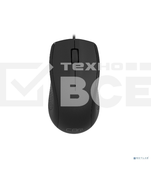 Мышь проводная CBR CM 107 черный, 1000 dpi, USB, кнопки - 3