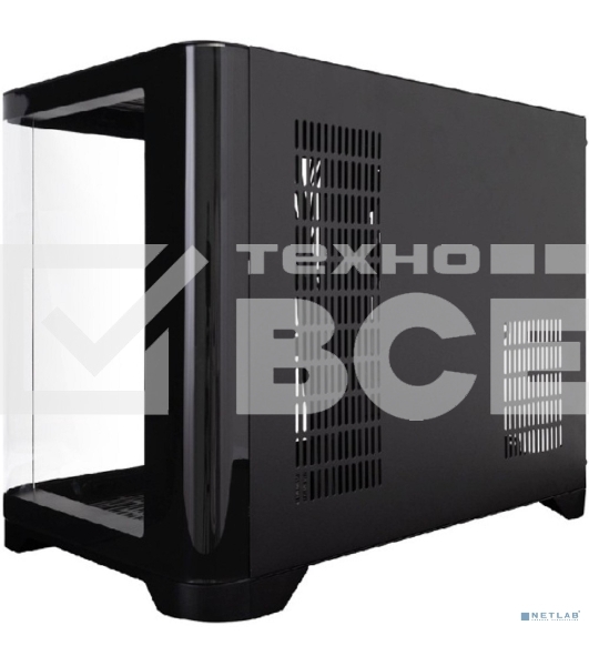 Корпус 1STPLAYER UVIEW UV6 ARGB Black / mATX / 3x120mm ARGB fans / UV6-BK-2FC7R-1FC7