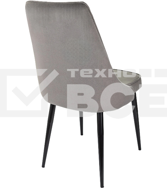 Стул для дома Бюрократ CH-K4_2 комплект 2 шт т. серый Holland 18 металл черный на ножках