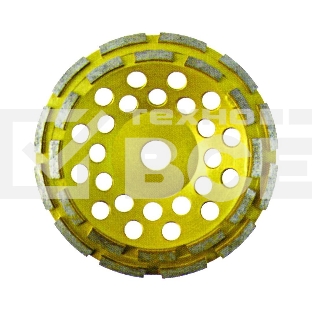 Диск алмазный шлифовальный, двойной ряд, FIT IT 125 мм. 39517