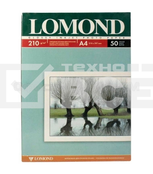 Фотобумага Lomond 0102021 A4/210г/м2/50л./белый глянцевое/матовое для струйной печати