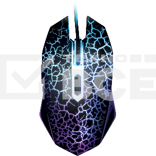 Мышь проводная Qumo Terra M02 черный, 3200 dpi, USB, кнопки - 6