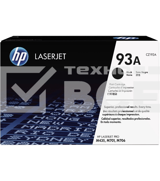 Картридж лазерный HP 93A CZ192A черный, для HP LJ Pro M435nw (12000стр.)