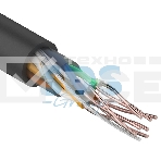 Кабель UTP Rexant 4PR 24AWG, CU (медь), CAT5e, 100 МГц, PE, черный, OUTDOOR, бухта 25 м, фото 1