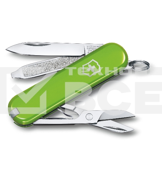 Нож перочинный Victorinox Classic Smashed Avocado (0.6223.43G) 58мм 7функц. карт.коробка