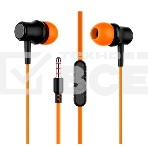 Наушники вакуумные AUX разъем с МК без рег.громкости длина 1.2м More Choice G36 (Orange), фото2