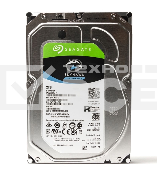 Жесткий диск  Seagate 2TB ST2000VX017 SATA-III Surveillance Skyhawk (5400rpm) 256Mb 3.5