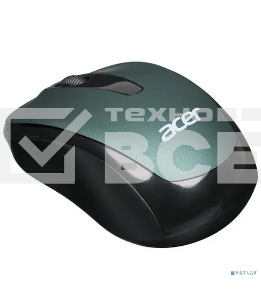 Мышь беспроводная Acer OMR135 зеленый, 1000 dpi, радиоканал, USB, кнопки - 3
