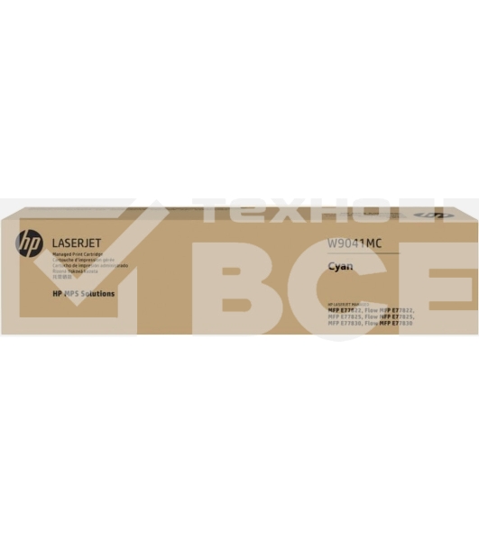 MPS A3 Тонер картридж HP для Managed CLJ MFP E77822/E77825/E77830, голубой (32 000 стр.) (Замена W9191MC)
