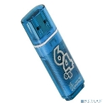 Флешка USB SmartBuy Glossy series Blue (SB64GbGS-B), 64Gb, USB 2.0, R/W 25/15, нежно-голубой, фото4