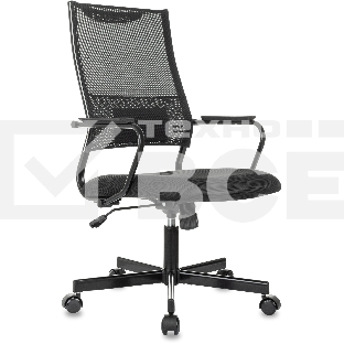 Кресло руководителя Бюрократ CH Balance черный Elastic-102 TW-11 сетка/ткань крестов. металл черный