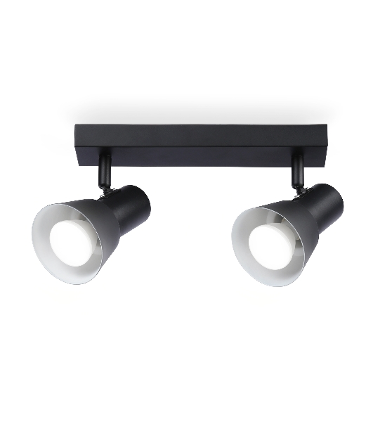 Светильник Ambrella light TA13117/2 BK/WH черный/белый GU10/2 max 12W 350*85*150