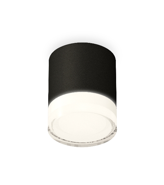 Светильник Ambrella Light XS7402033 SBK/FR/CL черный песок/белый матовый/прозрачный MR16 GU5.3 (C7402, N7160)