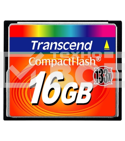 Флеш карта Transcend CF TS16GCF133/CF (Compact Flash)/16 ГБ/40 МБ/с