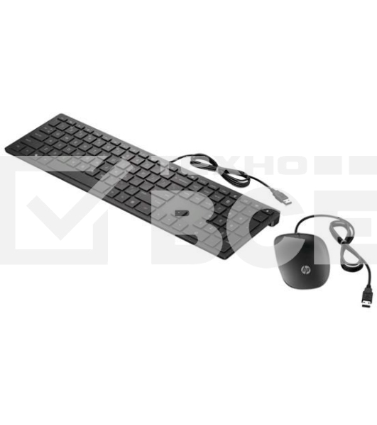 Клавиатура+мышь HP PAV WiredCombo Keyboard 400