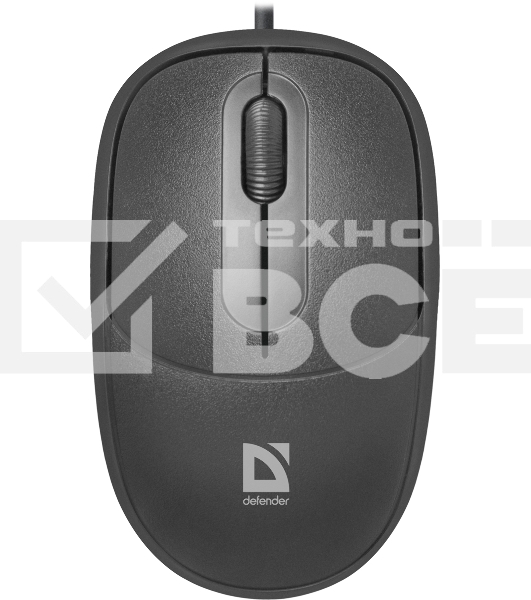 Мышь проводная Defender Datum MS-980 черный, 1000 dpi, USB, кнопки - 3