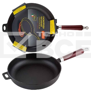 Сковорода чугунная MALLONY CIF30-W, чугун, диаметр 30 см (в уп. 4 шт)