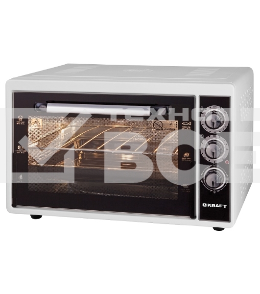 Мини-печь Kraft KF-MO3801W белый, 38 л