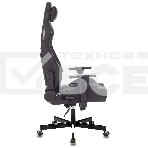 Кресло игровое Knight OUTRIDER черный, ромбик, эко.кожа, с подголов. крестовина металл, фото24