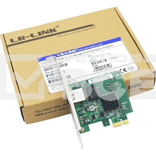 Сетевой адаптер LR-LINK LRES2034PT PCIe x1 1*RJ45 NIC Card   (303523)