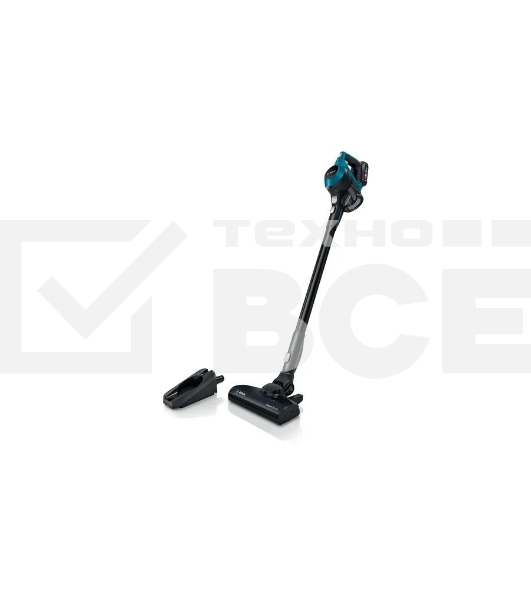 Пылесос вертикальный Bosch BBS611LAG POWER FOR ALL 18V синий, питание от аккумулятора, уборка сухая, работа от АКБ max 30 мин