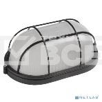 Светильник НПП 1402 60Вт E27 IP54 черный овал с решеткой ИЭК LNPP0-1402-1-060-K02, фото3