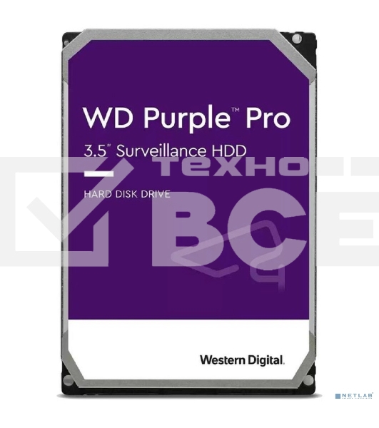 Жесткий диск Western Digital  Original SATA-III 18Tb WD181PURP Video Purple Pro (7200rpm) 512Mb 3.5
