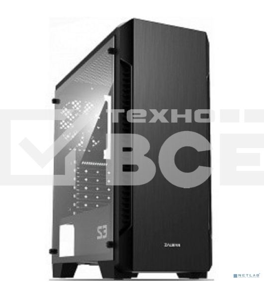 Компьютерный корпус Zalman S3 черный без БП ATX 2x120mm 2xUSB2.0 1xUSB3.0 audio bott PSU