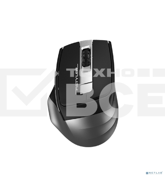 Мышь беспроводная A4Tech Fstyler FB35S серый/черный, 2000 dpi, радиоканал, Bluetooth, USB, кнопки - 5