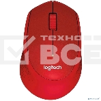 Мышь беспроводная Logitech M280 красный, 1000 dpi, радиоканал, USB, кнопки - 3, фото6