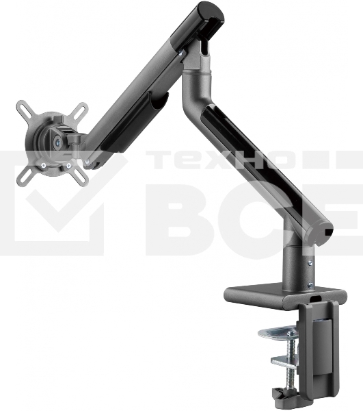 Кронштейн для мониторов Ultramounts UM713B черный 17'-32' макс.9кг крепление к столешнице поворот и наклон