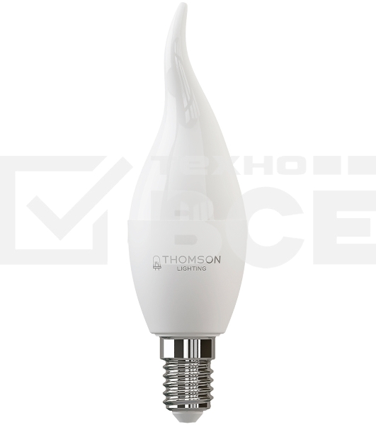 Лампа светодиодная Thomson TH-B2313 10Вт цок.:E14 свеча 220B 6500K св.свеч.бел.хол. Tail Candle (упак.:1шт)