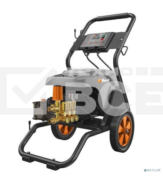 Мойка высокого давления Bort KEX-3200 2800 Вт, максимальное давление 90 бар, рабочее давление 70 бар, 20 л/мин, 47 кг, набор аксессуаров 10 шт