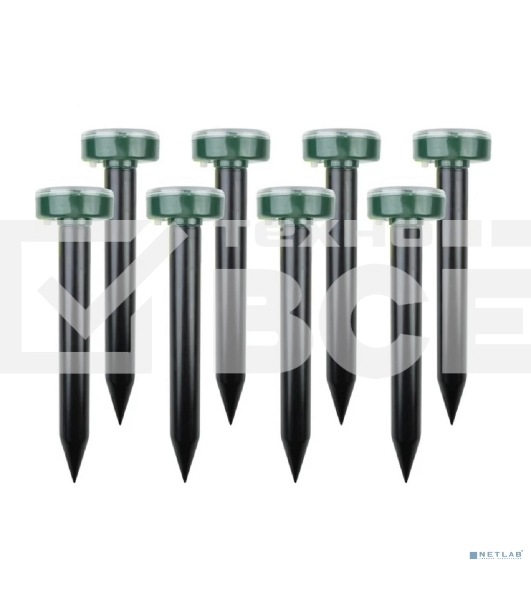 Набор ультразвуковых отпугивателей кротов Rexant (R-20м x8) на солнечной батарее