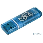 Флешка USB SmartBuy Glossy series Blue (SB64GbGS-B), 64Gb, USB 2.0, R/W 25/15, нежно-голубой, фото3