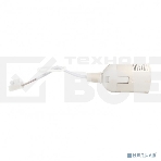 Патрон Е27 подвесной с клеммной колодкой пластик белый EKF PROxima, фото 1