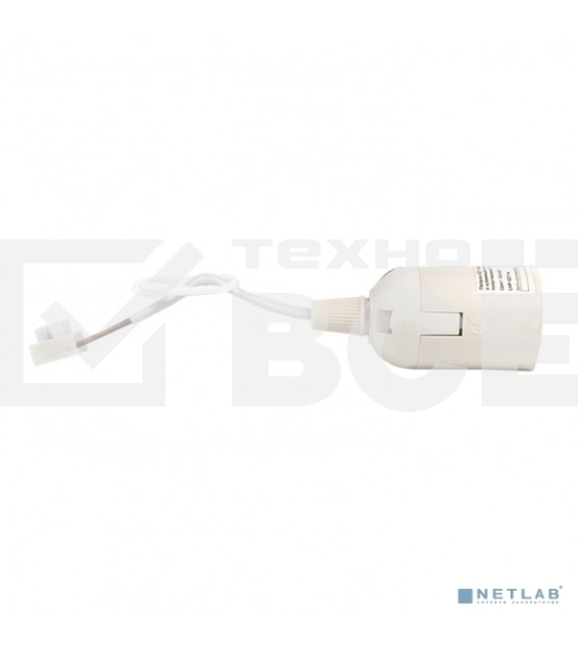 Патрон Е27 подвесной с клеммной колодкой пластик белый EKF PROxima