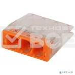 Клемма СМК компактная ЭРА Б0043941 NO-224-23, серия 203, 3 отверстия, 0,5-2,5 мм2, фото 1