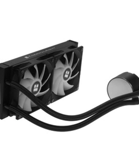 Водяное охлаждение для процессора Thermalright Grand Vision 240 (240mm, LED, Black, ARGB/Fans: 2x120mm, 80.45CFM, 29.4dBA, 2150RPM/Pump height 72.5mm, 6400RPM, Rad thickness 27mm/S: 1700, 1200, 1851, 115X, 2011, 2066, AM5, AM4)
