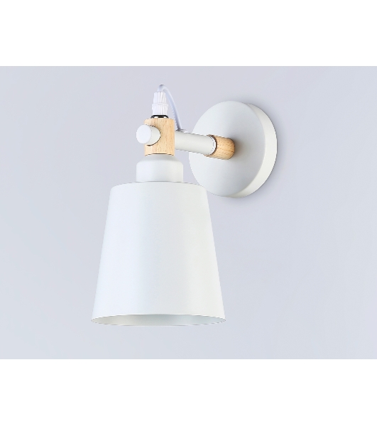 Светильник Ambrella light TR82212 WH/LW белый/светлое дерево E27 max 40W 230*130*190